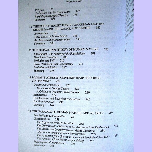 Book: Who Are We: Theories of Human Nature, by Louis P. Pojman - Picture 12 of 15